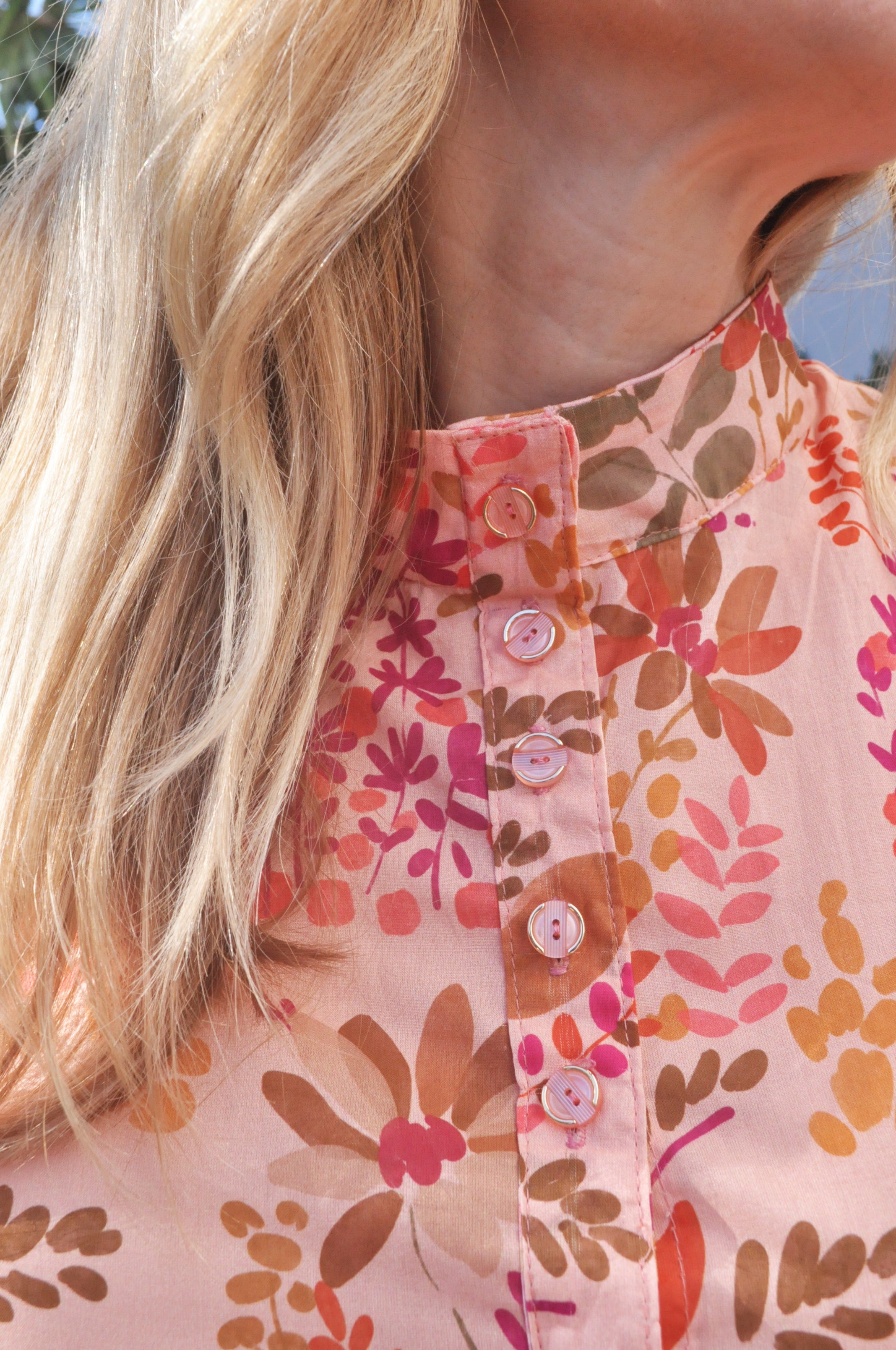Chemise Vassili rose imprimé Monet