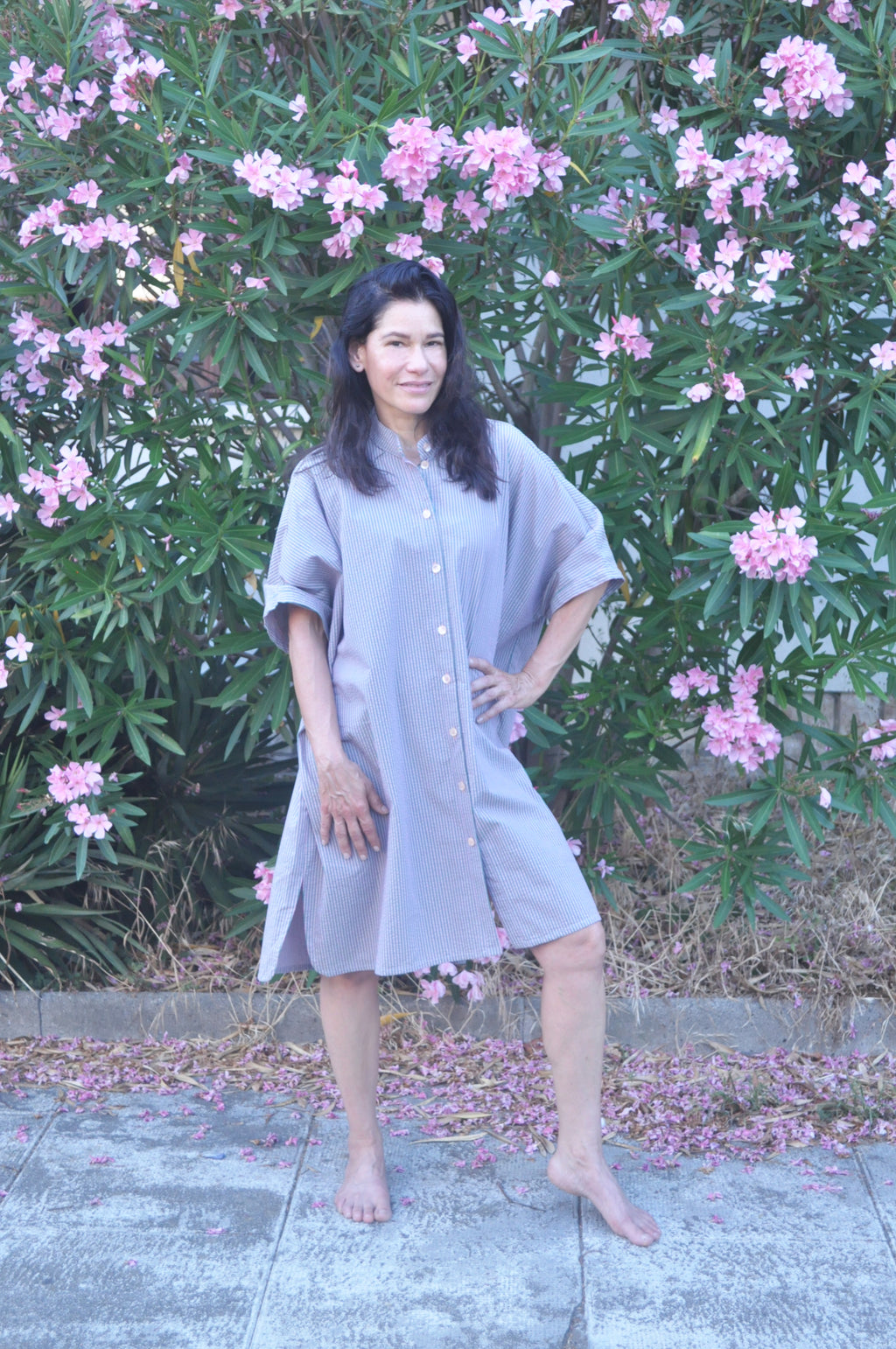 Robe chemise ANTIBES verte