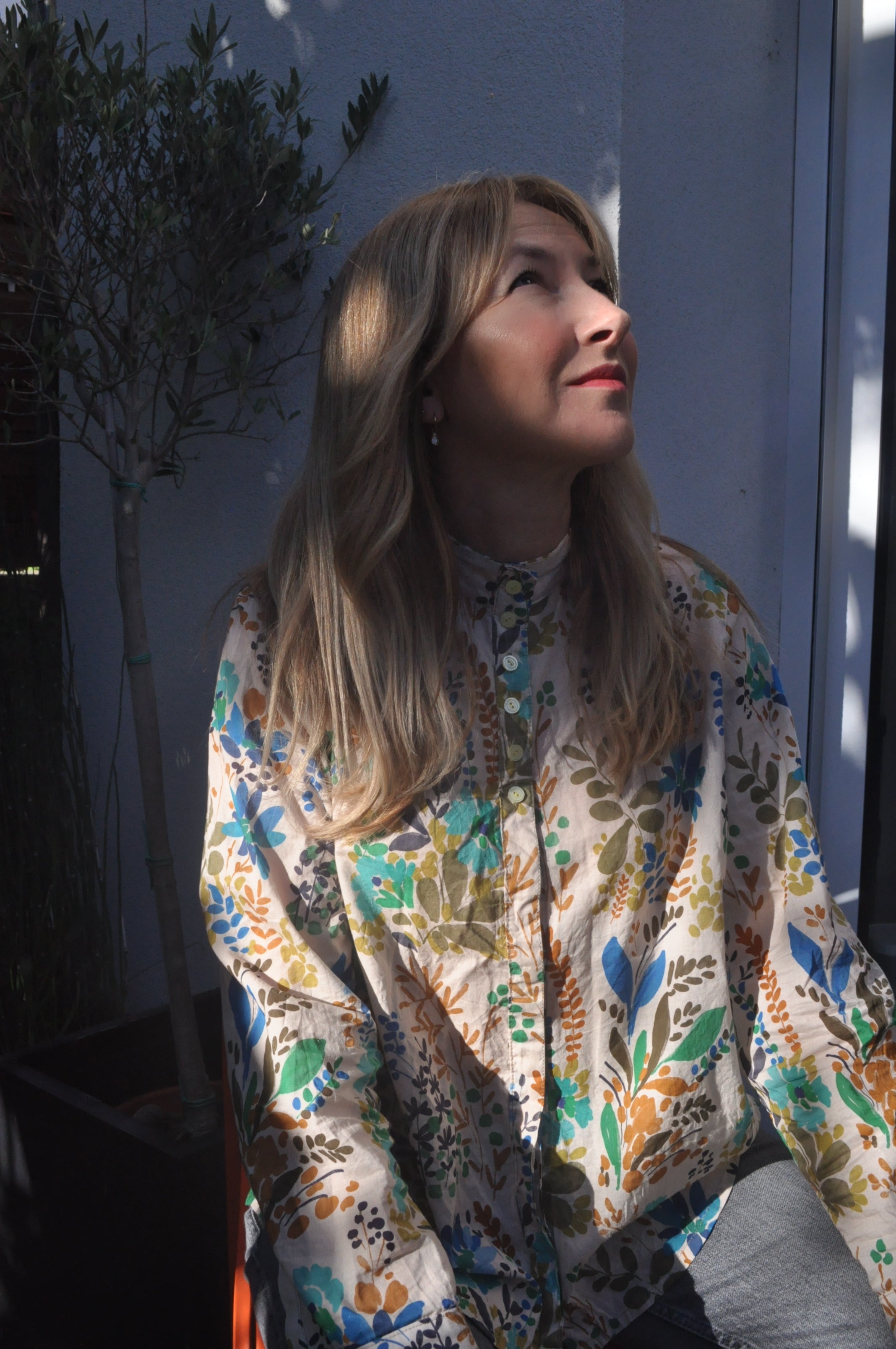 Chemise Vassili écru imprimé Monet