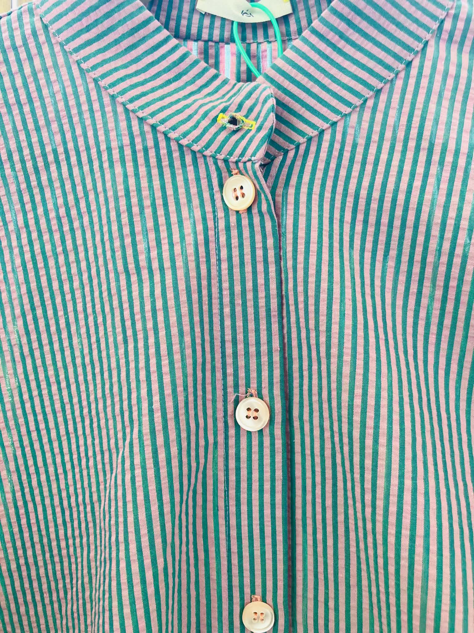 Robe chemise ANTIBES verte